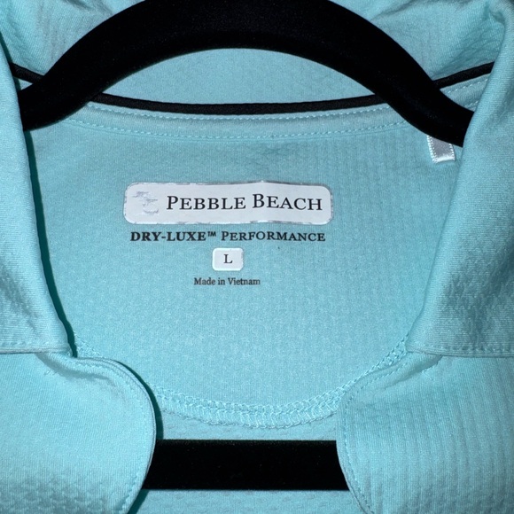 Pebble Beach Dry-Luxe Women's Aqua Sleeveless Top for Golf or Pickleball - Picture 4 of 11